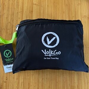 Black Car Seat Travel Bag by VolkGo designed in USA NWT